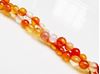 Picture of 4x4 mm, round, gemstone beads, carnelian, natural