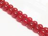 Picture of 10x10 mm, round, gemstone beads, red carnelian, natural, AA-grade