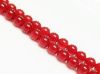 Picture of 8x8 mm, round, gemstone beads, red carnelian, natural, A-grade