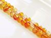 Picture of 4x6 mm, rondelle, gemstone beads, carnelian, natural, faceted