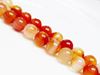 Picture of 10x10 mm, round, gemstone beads, carnelian, natural