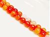 Picture of 8x8 mm, round, gemstone beads, carnelian, natural
