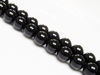 Image de 12x12 mm, perles rondes, pierres gemmes, onyx, noir, qualité A