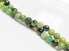Picture of 6x6 mm, round, gemstone beads, chrysoprase, apple-green, natural