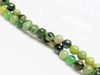 Picture of 6x6 mm, round, gemstone beads, chrysoprase, apple-green, natural