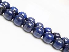 Picture of 10x10 mm, round, gemstone beads, lapis lazuli, A+-grade