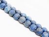 Picture of 8x8 mm, round, gemstone beads, lapis lazuli, frosted