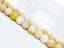 Image de 8x8 mm, perles rondes, pierres gemmes, pierre de soleil, jaune, naturelle, dépolie