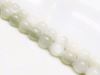 Picture of 8x8 mm, round, gemstone beads, moonstone, light grey, natural, A-grade
