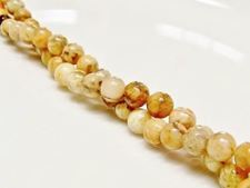 Image de 6x6 mm, perles rondes, pierres gemmes, feldspath, naturel, qualité B