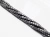 Picture of 2x2 mm, cube, gemstone beads, hematite, frosted