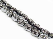 Picture of 10x8 mm, skull, gemstone beads, hematite