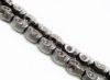 Picture of 10x8 mm, skull, gemstone beads, hematite, frosted