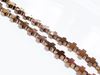 Image de 8x8 mm, perles en croix grecque, pierres gemmes, hématite, métallisée brun roux