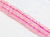 Picture of 6x8 mm, rondelle, gemstone beads, pink quartz, natural, A-grade, faceted