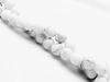 Image de 6x6 mm, perles rondes, pierres gemmes, howlite, blanche, naturelle