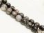 Image de 12x12 mm, perles rondes, pierres gemmes, jaspe toile d'araignée, naturel