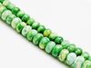 Picture of 4x6 mm, rondelle, gemstone beads, howlite, green-yellow