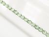 Picture of 3x3 mm, Czech faceted round beads, blue celadon green, transparent