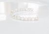 Image de 3x3 mm, perles à facettes tchèques rondes, cristal, transparent, AB