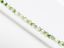 Picture of 3x3 mm, Czech faceted round beads, transparent, celadon green luster