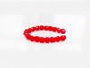 Picture of 3x3 mm, Czech faceted round beads, Swiss red, opaque