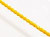 Picture of 3x3 mm, Czech faceted round beads, sunflower yellow, opaque