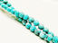 Picture of 6x6 mm, round, gemstone beads, magnesite, turquoise green, faceted