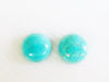 Picture of 10x10 mm, round, gemstone cabochons, magnesite, turquoise