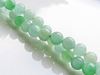 Picture of 6x6 mm, round, gemstone beads, light green Burmese jade, natural