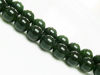 Afbeeldingen van 10x10 mm, rond, edelsteen kralen, jade, diep olijfgroen, A-klasse
