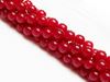 Image de 10x10 mm, perles rondes, pierres gemmes, jade, rouge, qualité A