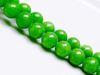 Image de 10x10 mm, perles rondes, pierres gemmes, jade Mashan, vert herbe