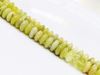 Image de 4x8 mm, perles rondelles convexes, pierres gemmes, jade citron, naturel