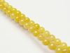 Picture of 6x6 mm, round, gemstone beads, lemon jade, natural