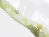 Picture of 6x6 mm, round, gemstone beads, new jade, natural, frosted