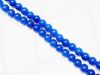 Picture of 8x8 mm, round, gemstone beads, jade, deep blue, A-grade