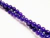 Picture of 6x6 mm, round, gemstone beads, jade, purple, A-grade