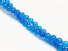 Picture of 6x6 mm, round, gemstone beads, jade, sky blue, A-grade