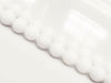 Picture of 8x8 mm, round, gemstone beads, Mashan jade, white, opaque