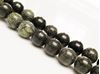 Image de 10x10 mm, perles rondes, pierres gemmes, jaspe vert africain, naturel