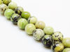 Image de 10x10 mm, perles rondes, pierres gemmes, chrysoprase chinoise, naturelle