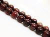 Picture of 10x10 mm, round, gemstone beads, poppy jasper, natural