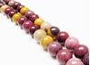 Picture of 12x12 mm, round, gemstone beads, Mookaite Windalia Radiolarite, natural, A-grade