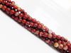 Picture of 4x4 mm, round, gemstone beads, new poppy jasper, natural