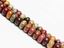 Image de 5x10 mm, perles rondelles, pierres gemmes, jaspe ruisseau rouge, naturel