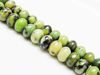 Image de 7x10 mm, perles rondelles, pierres gemmes, chrysoprase chinoise, naturelle