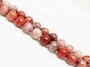 Picture of 8x8 mm, round, gemstone beads, imperial jasper, red, natural