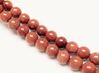 Picture of 10x10 mm, round, gemstone beads, goldstone, red