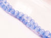 Picture of 6x6 mm, round, gemstone beads, cat's eye, tropical indigo blue, one strand